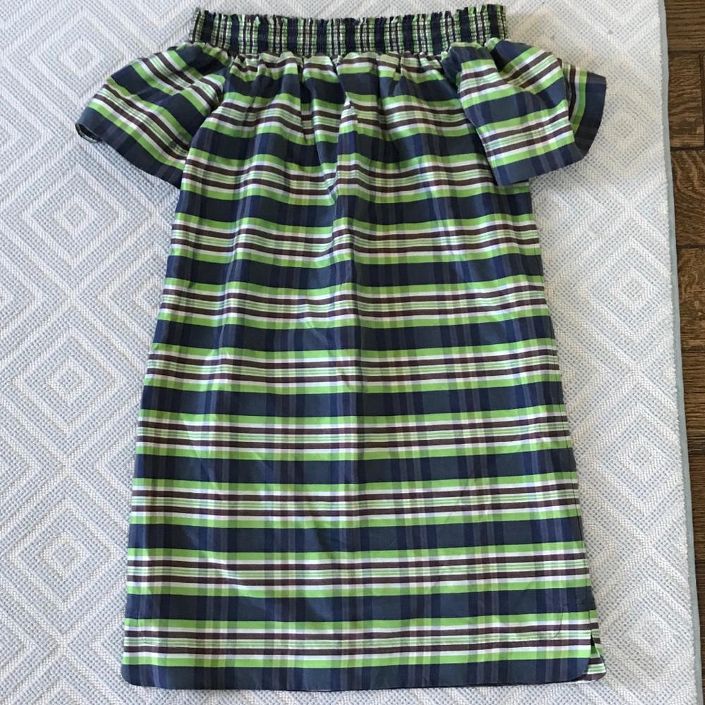 J. Crew Collection Silk Off the Shoulder Dress